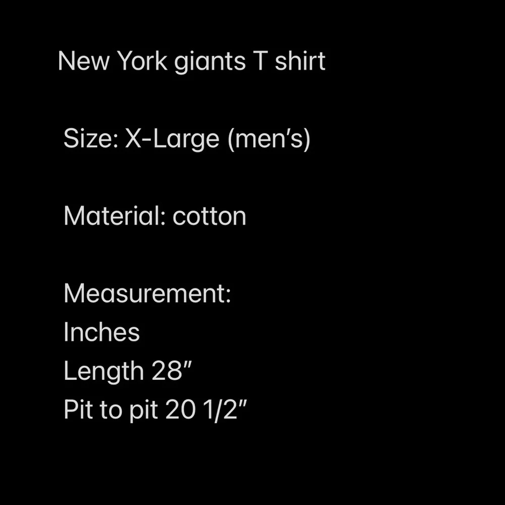 New York giants t shirt - Picture 2 of 8